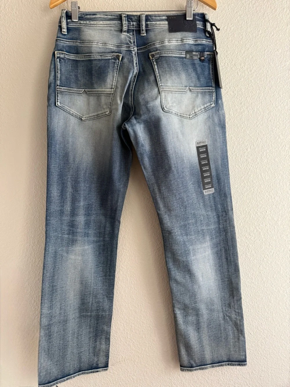 Buffalo David Bitton Men’s Six-x Straight Stretch Jeans 32x32 - Picture 7 of 13